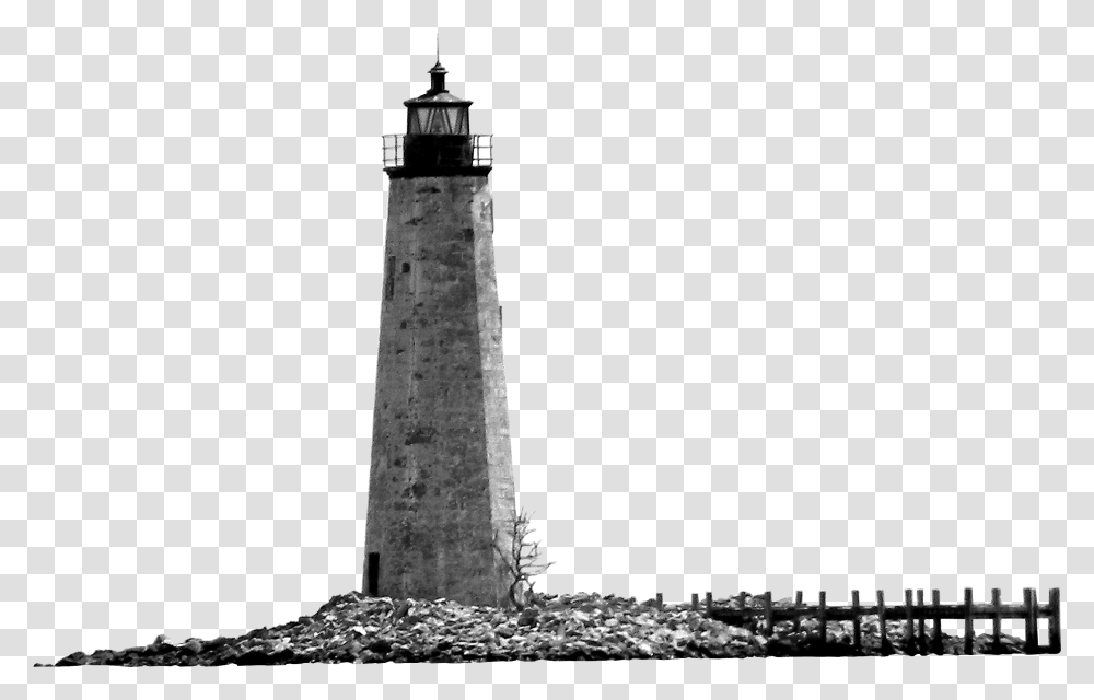 Lighthouse Black And White Monochrome Photography Lighthouse, Architecture, Building, Tower, Beacon Transparent Png