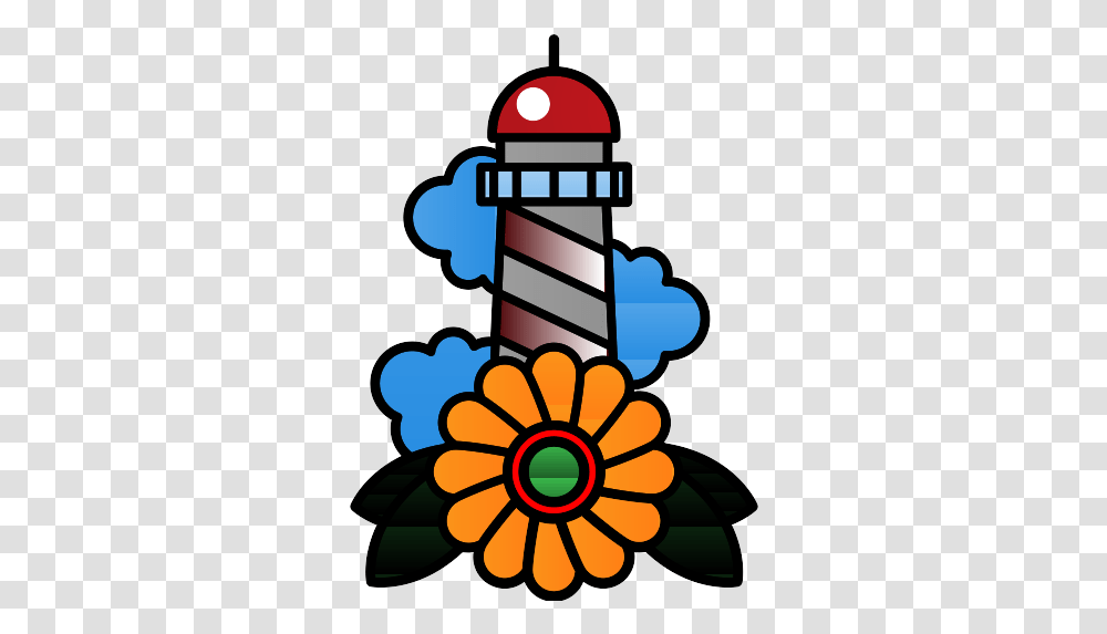 Lighthouse Icon 11 Repo Free Icons Old School Tattoo, Architecture, Building, Tower, Beacon Transparent Png