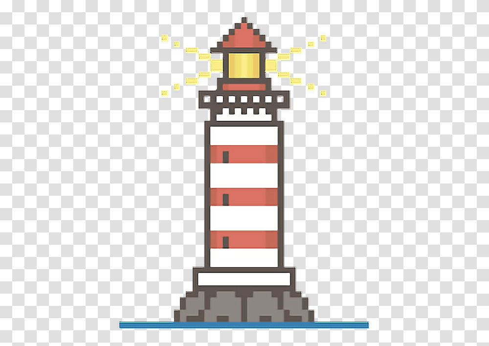 Lighthouse Pixel Art, Architecture, Building, Tower, Beacon Transparent Png