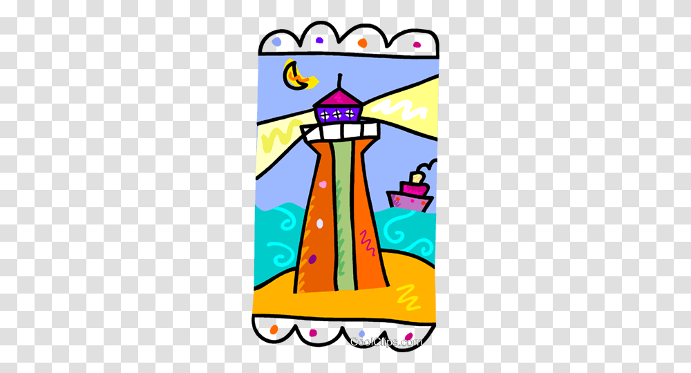 Lighthouse Royalty Free Vector Clip Art Illustration, Architecture, Building, Tie, Tower Transparent Png
