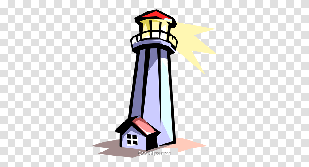 Lighthouse Royalty Free Vector Clip Art Illustration, Tower, Architecture, Building, Beacon Transparent Png