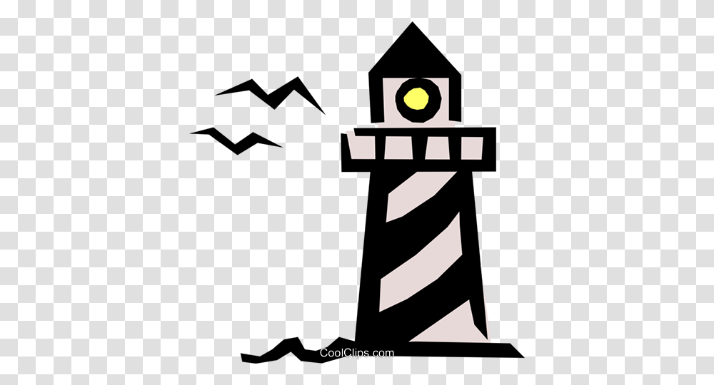 Lighthouse Royalty Free Vector Clip Art Illustration, Tower, Architecture, Building, Cross Transparent Png