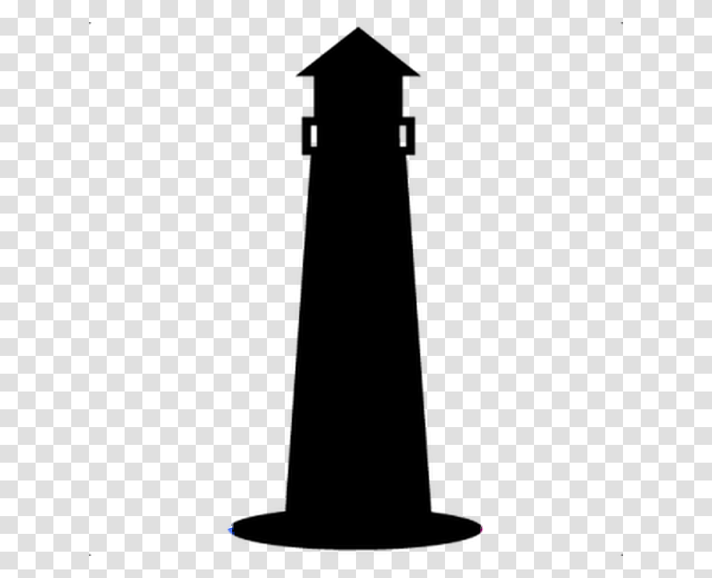 Lighthouse Silhouette Lighthouse, Lighting, Outdoors, Nature, Night Transparent Png