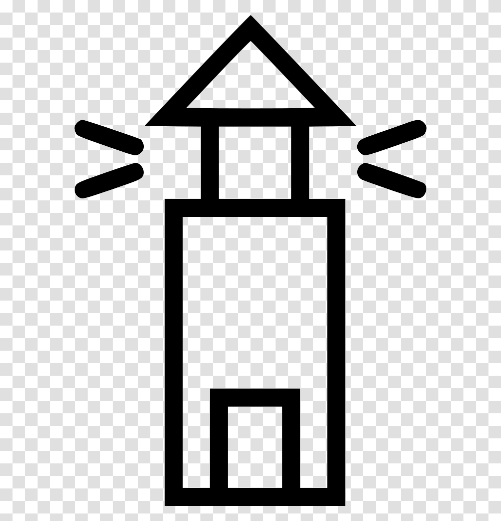 Lighthouse Simple Lighthouse Outline, Logo, Trademark Transparent Png