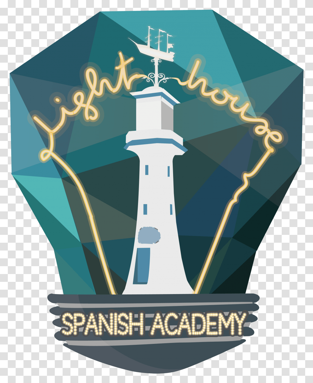 Lighthouse Spanish Academy Graphic Design, Tower, Architecture, Building, Lightbulb Transparent Png