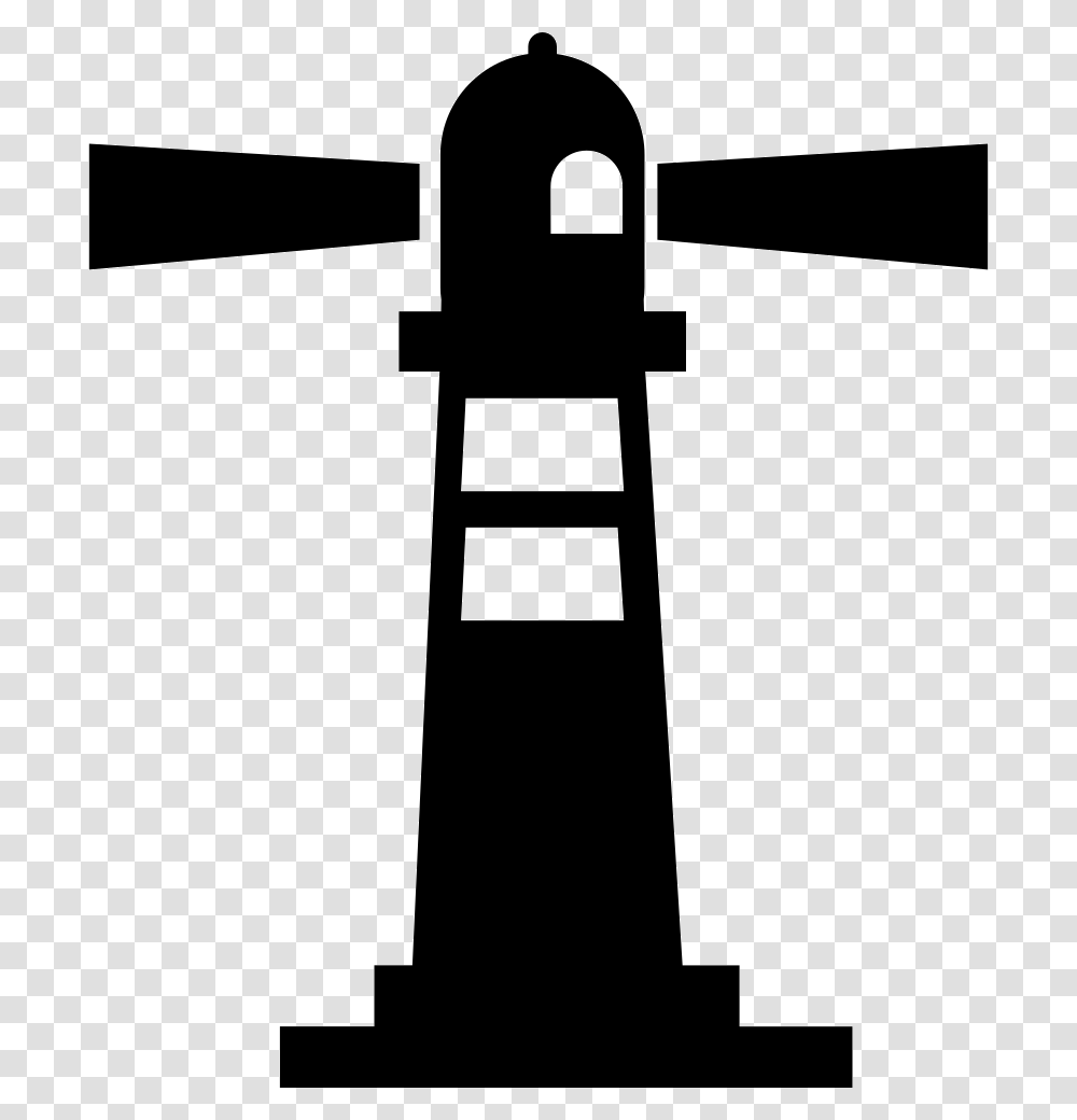 Lighthouse With Flashing Lights Lighthouse Icon, Cross, Silhouette, Lock Transparent Png