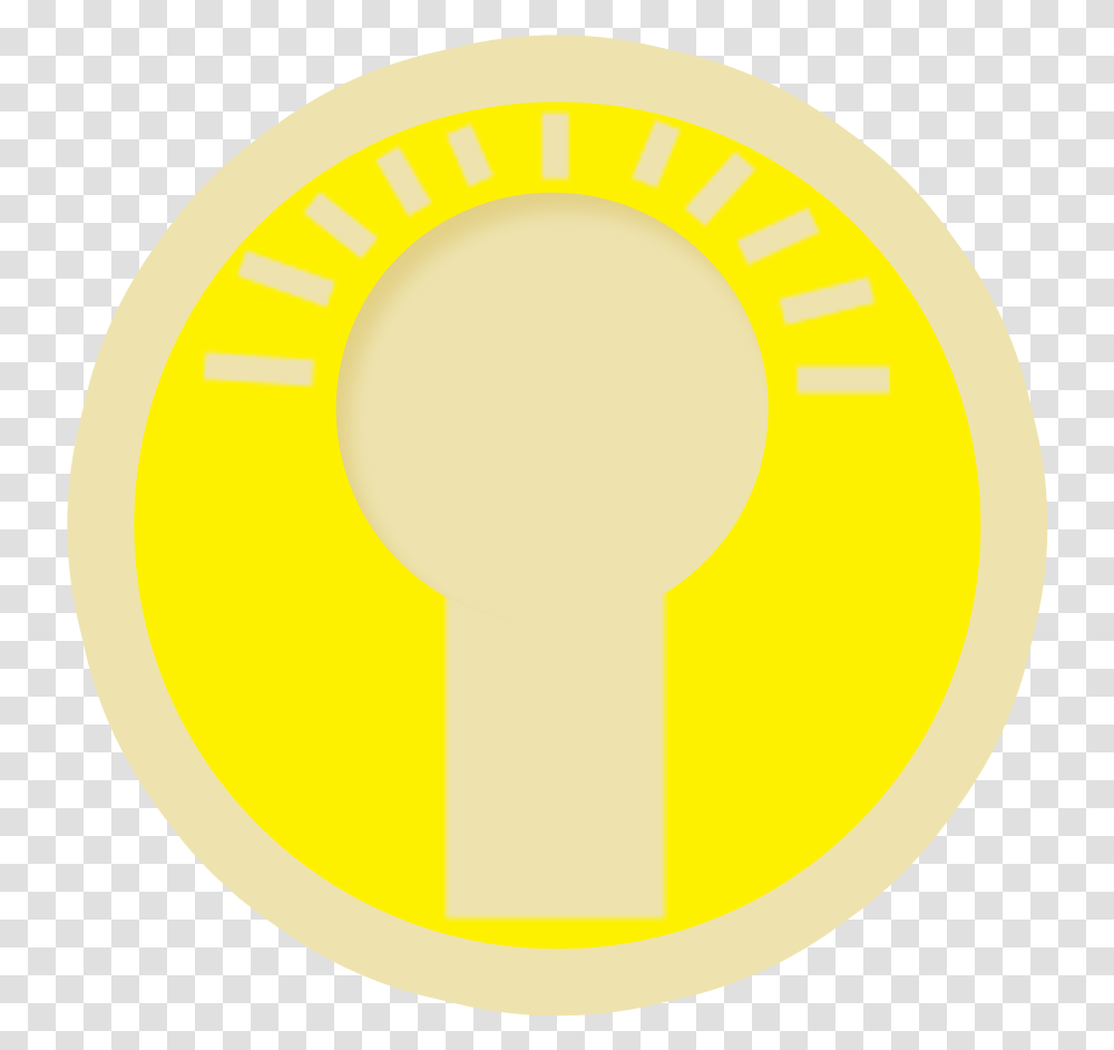Lighting Clipart Light Shine Snapchat Logo Round, Key, Rattle Transparent Png