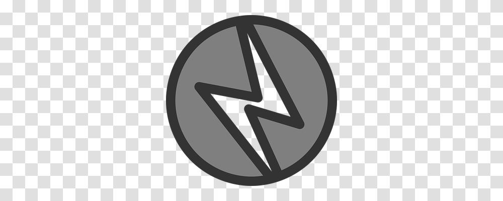Lightning Symbol, Sign, Road Sign, Recycling Symbol Transparent Png