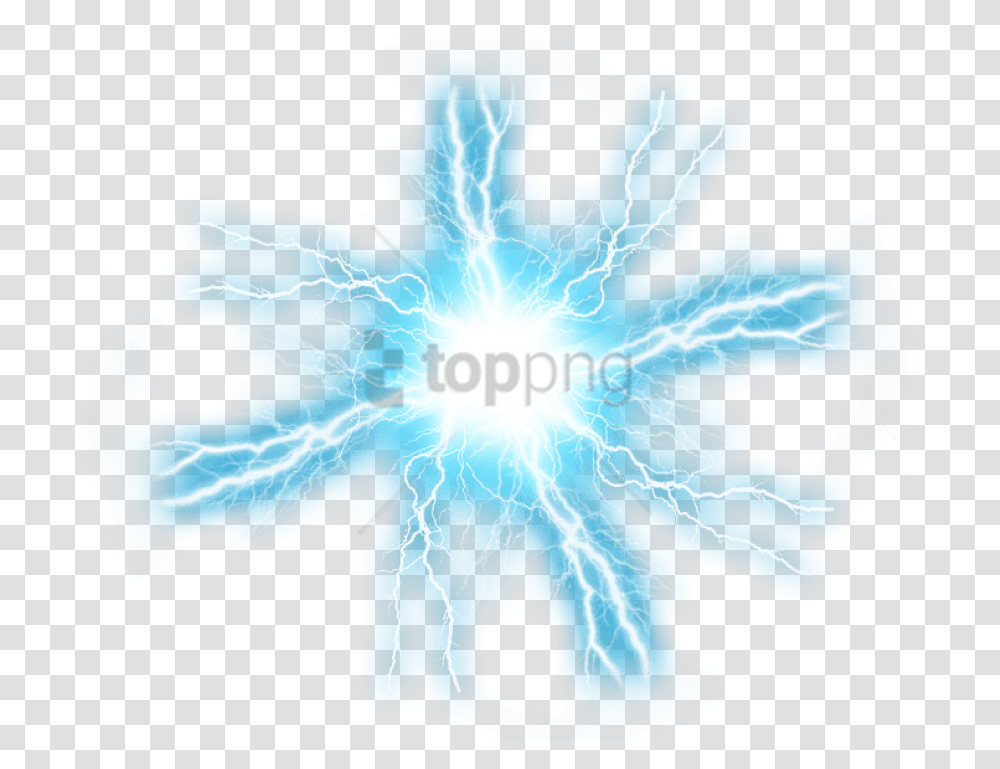 Lightning Background Lightning Effect, Snowflake, Ornament, Crystal, Veins Transparent Png