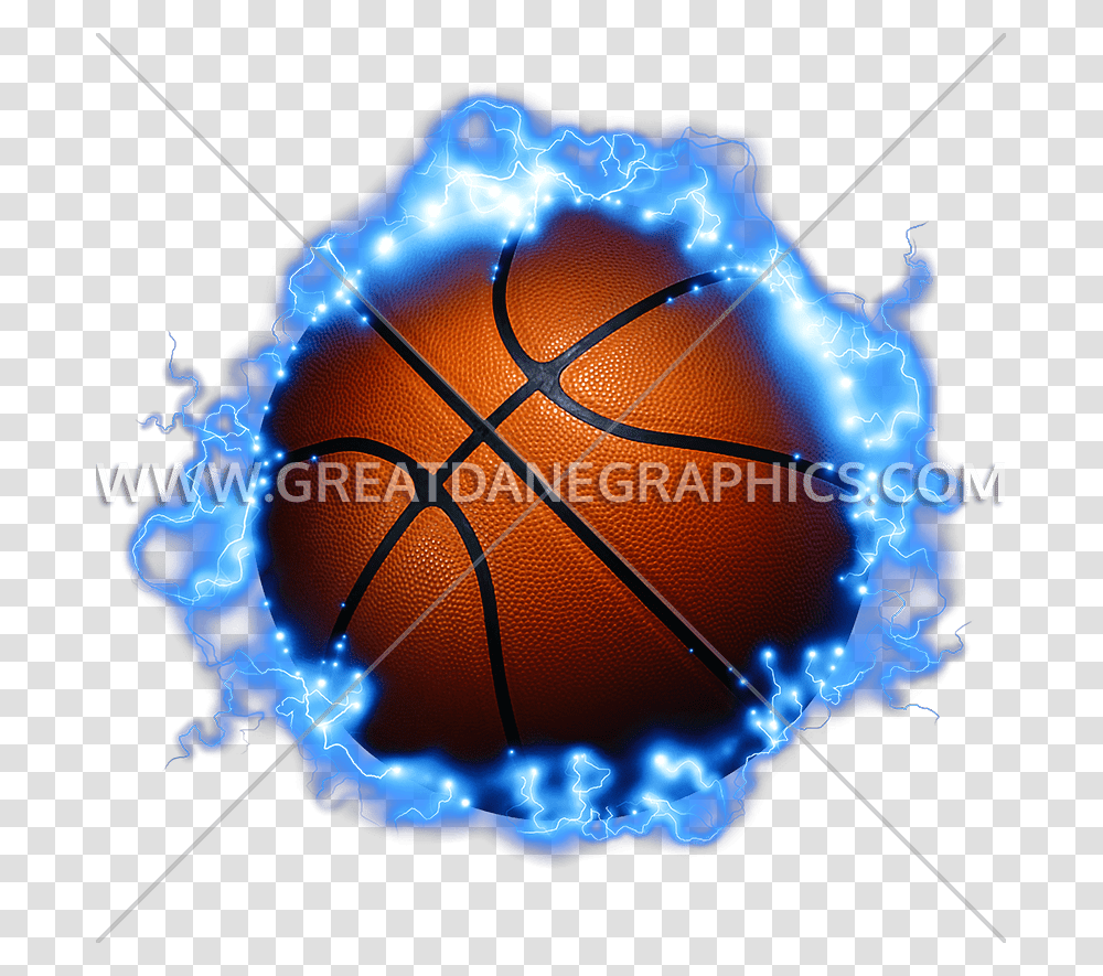 Lightning Basketball Production Ready Artwork For T Shirt Basketball, Ornament, Sphere, Pattern, Fractal Transparent Png