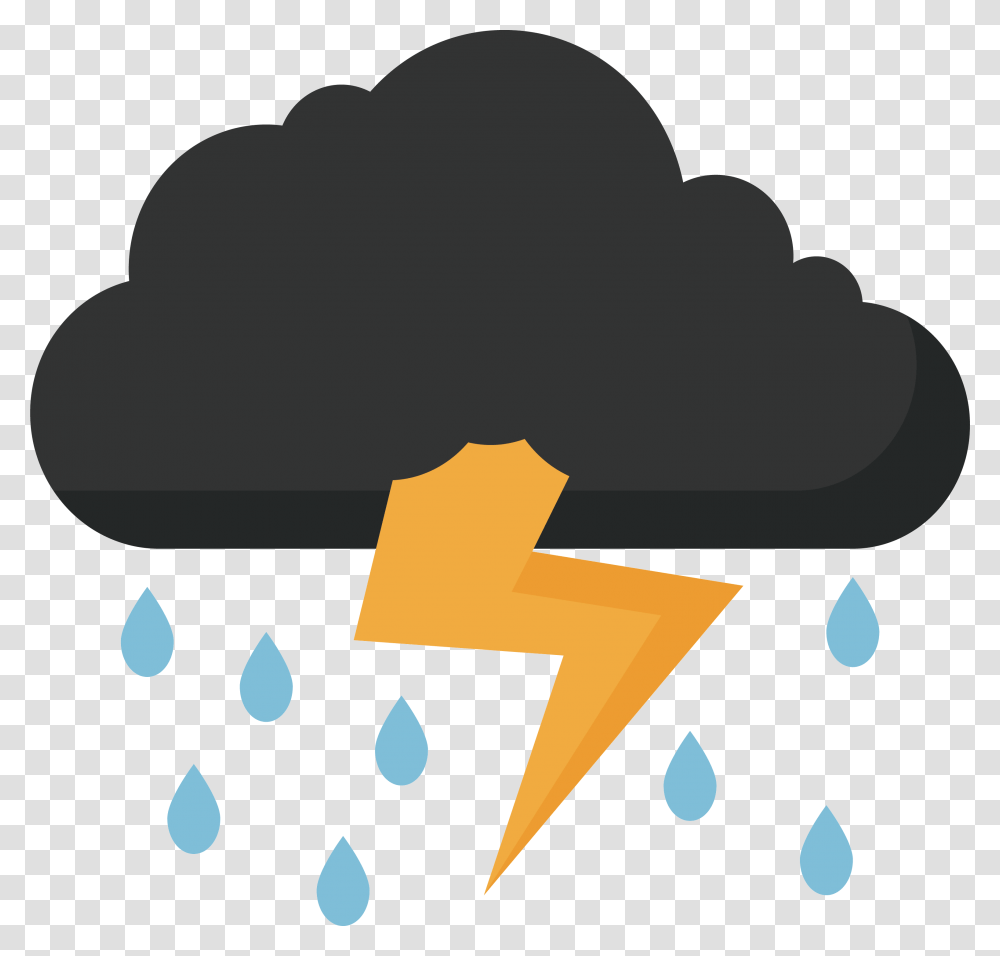 Lightning Best Hd Clipart Thunder Images Rain Cloud Thunder, Cross, Outdoors, Nature Transparent Png