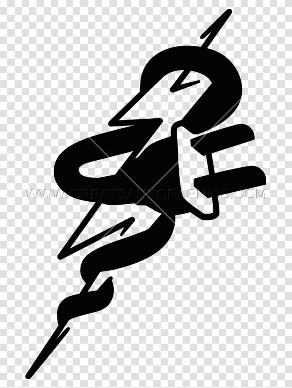 Lightning Bolt Art Group With Items, Star Symbol, Number Transparent Png