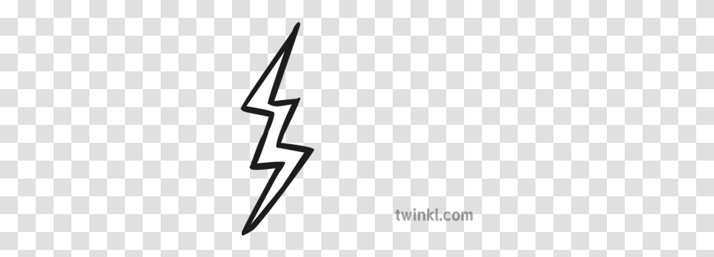 Lightning Bolt Black And White Illustration Twinkl Lightning Bolt Black And White, Symbol, Text, Number, Logo Transparent Png