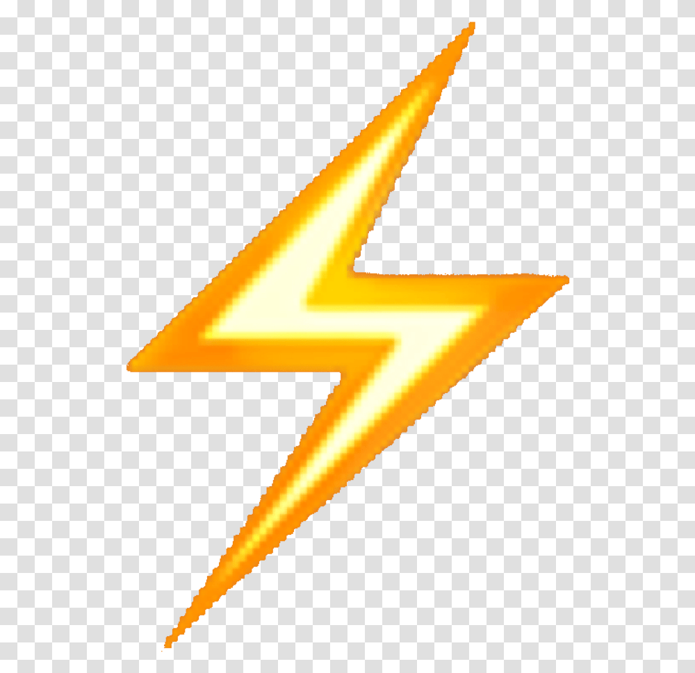 Lightning Bolt Emoji Yellow Aesthetic Overlay Beaut Background, Number, Symbol, Text, Cross Transparent Png
