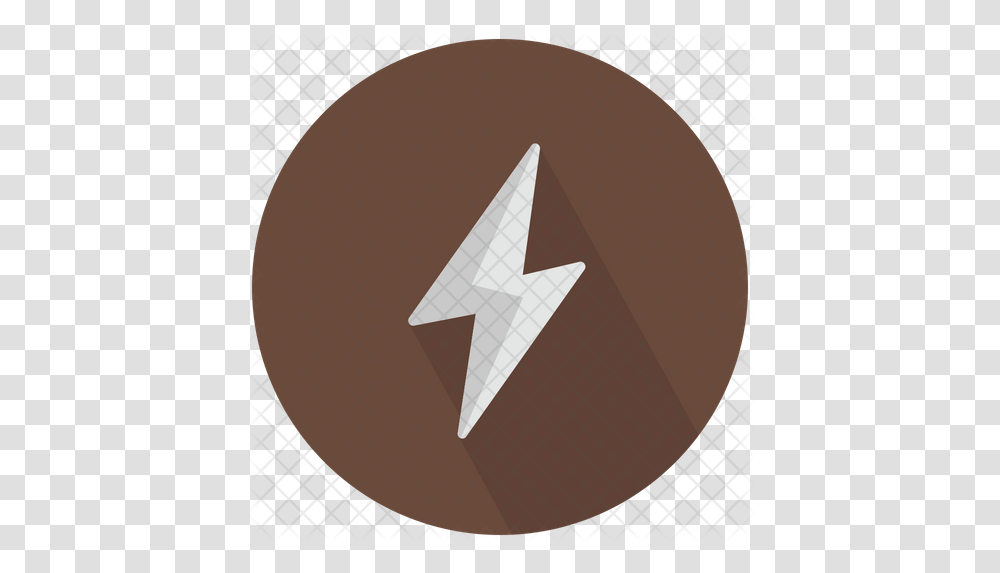 Lightning Bolt Icon Dot, Symbol, Star Symbol, Art, Paper Transparent Png