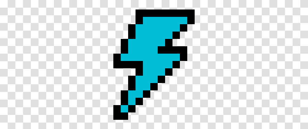 Lightning Bolt Pixel Art, Cross, Pac Man Transparent Png