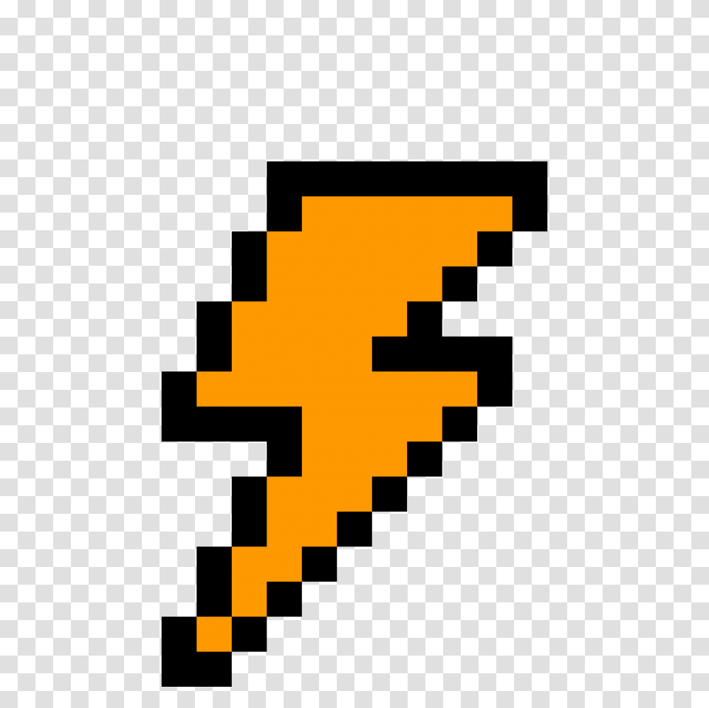 Lightning Bolt Pixel Art Maker, Cross, Pac Man Transparent Png