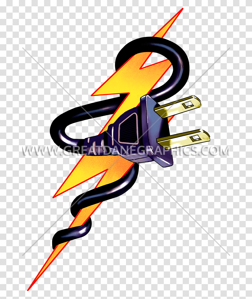 Lightning Bolt Plug Production Ready Artwork For T Shirt Illustrator Lightning Bolt Logo, Symbol, Graphics, Trademark, Neon Transparent Png