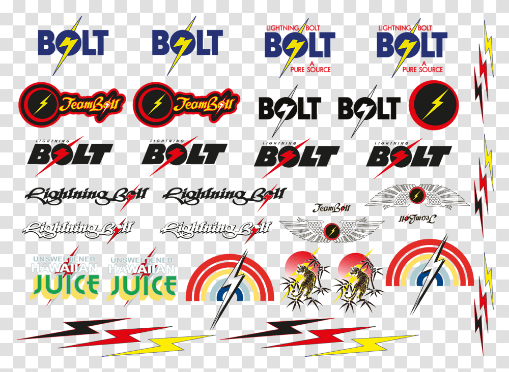 Lightning Bolt Surfboard Stickers Vintage Lightning Bolt Stickers, Graphics, Art, Text, Poster Transparent Png