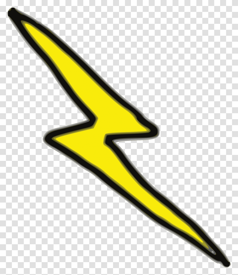 Lightning Bolt Svg Vector Clip Art Svg Clipart Lightning Bolt Clipart, Symbol, Star Symbol, Aircraft, Vehicle Transparent Png