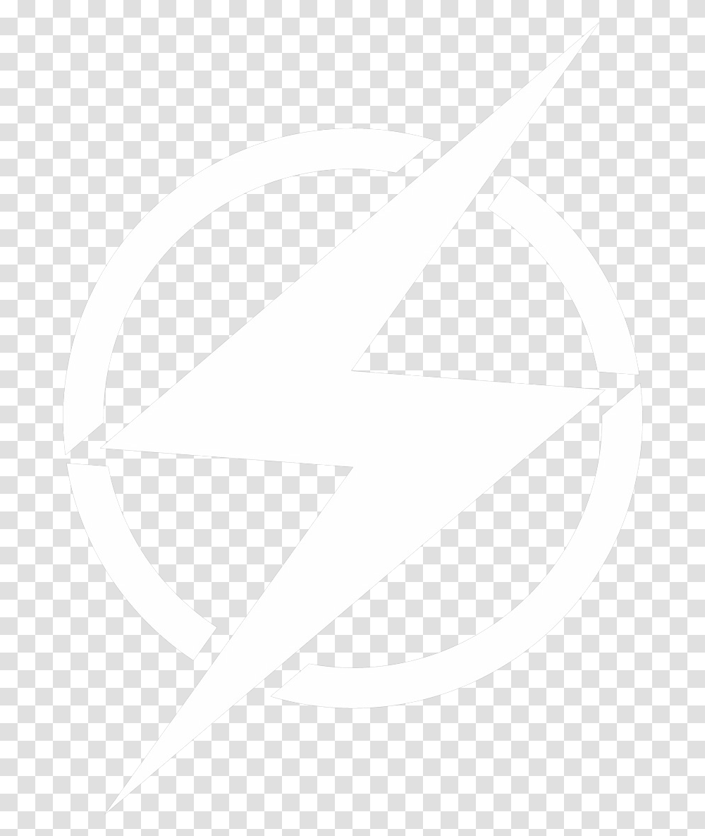 Lightning Bolt White Logo, Star Symbol, Trademark Transparent Png