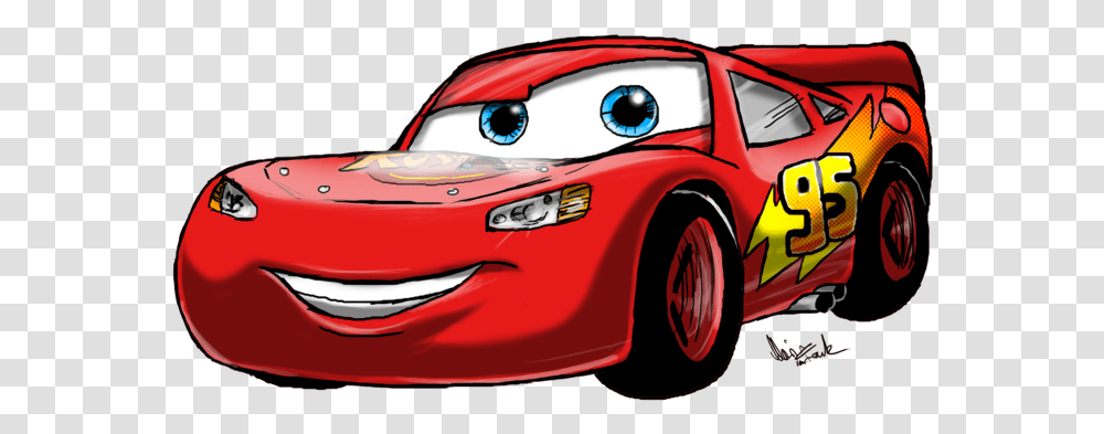 Lightning Clipart Cartoon Mcqueen Car Cartoon Rayo Mcqueen Cars Dibujo, Vehicle, Transportation, Tire, Wheel Transparent Png