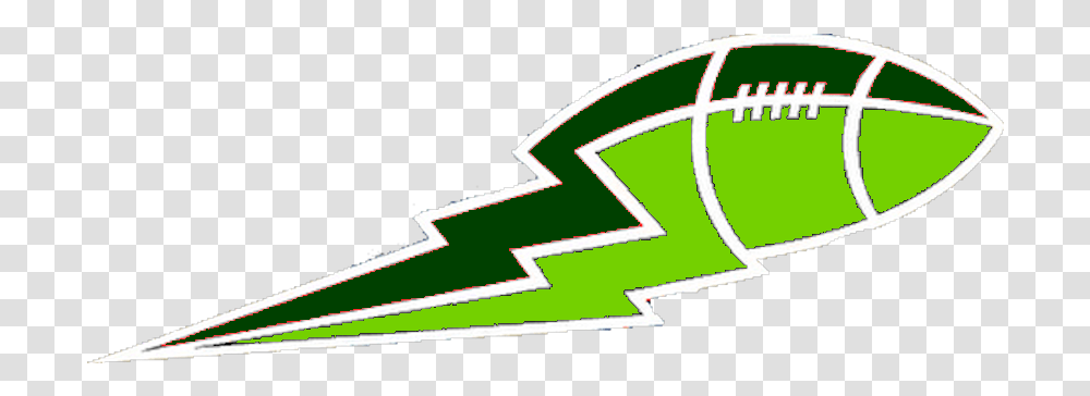 Lightning Clipart Green Lightning Football, Symbol, Logo, Trademark, Text Transparent Png