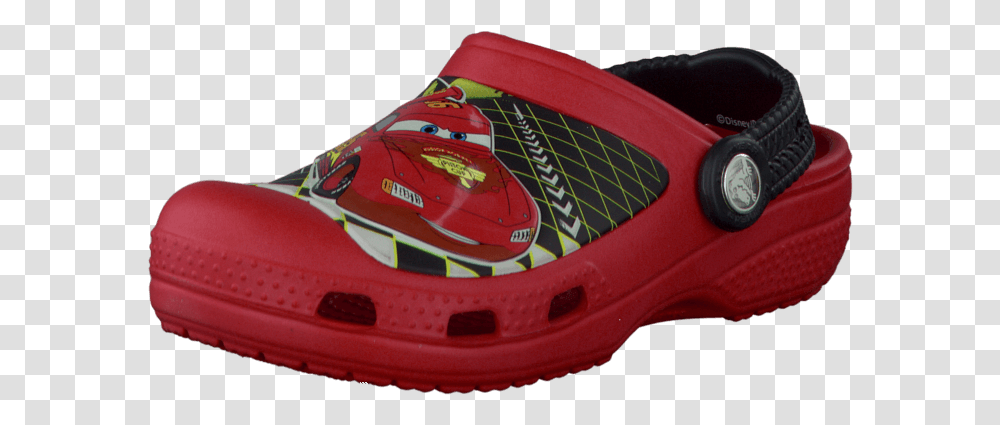 Lightning Clog Red Children Lightning Mcqueen Crocs, Clothing, Apparel, Footwear, Shoe Transparent Png
