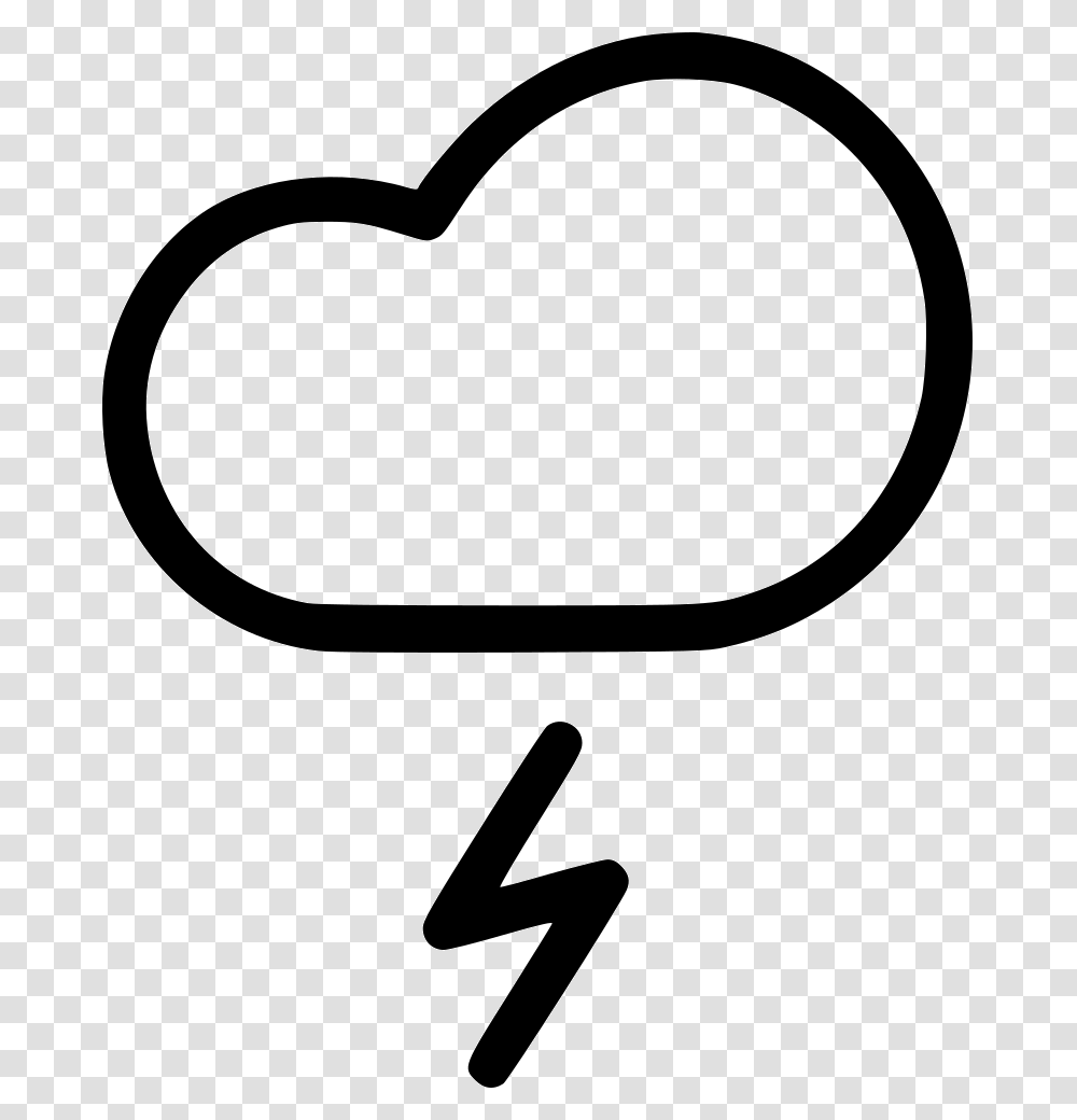Lightning Cloud Rain Thunder Weather Storm Comments Rain, Stencil, Label, Heart Transparent Png