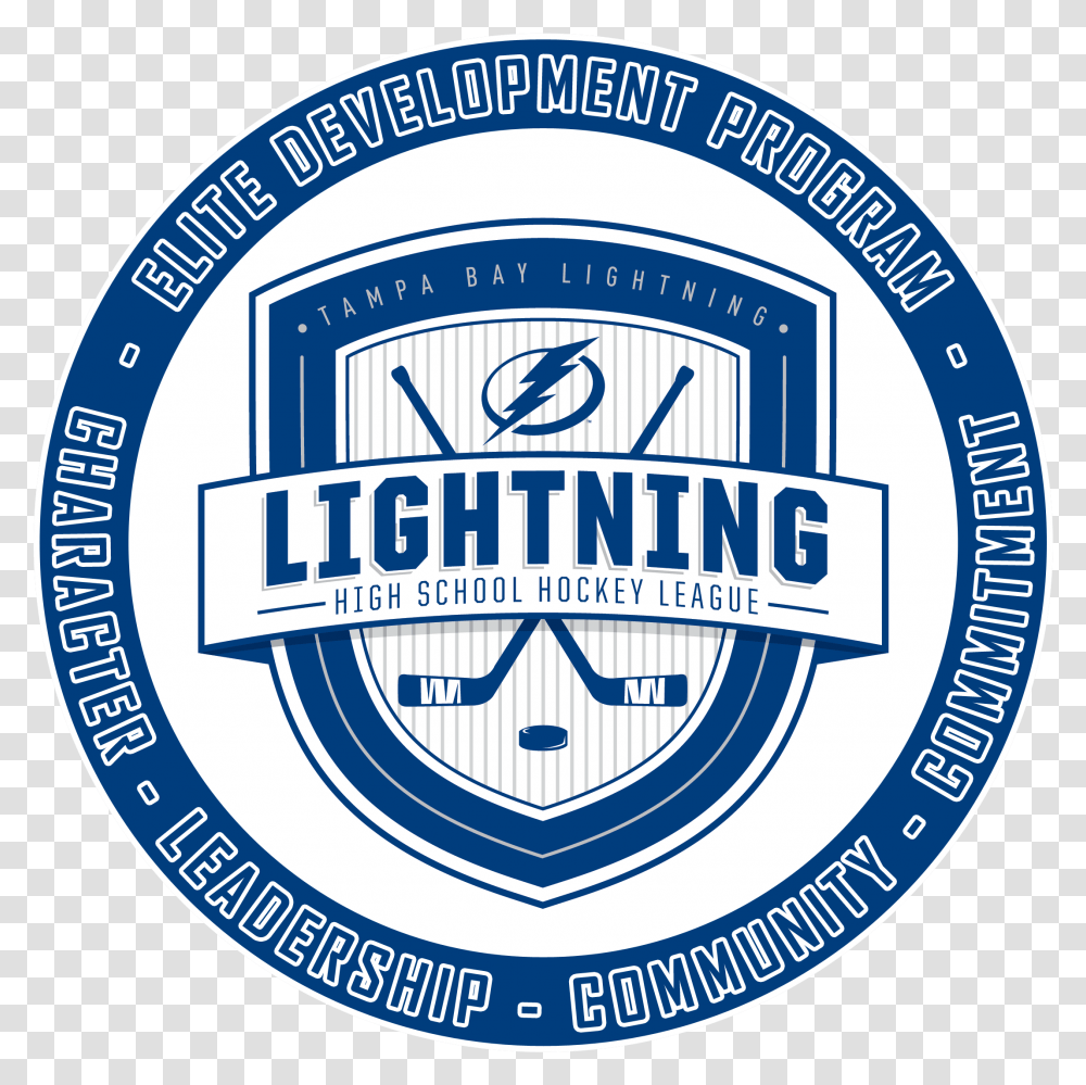 Lightning Elite Development Program Tampa Bay Logo, Symbol, Trademark, Label, Text Transparent Png