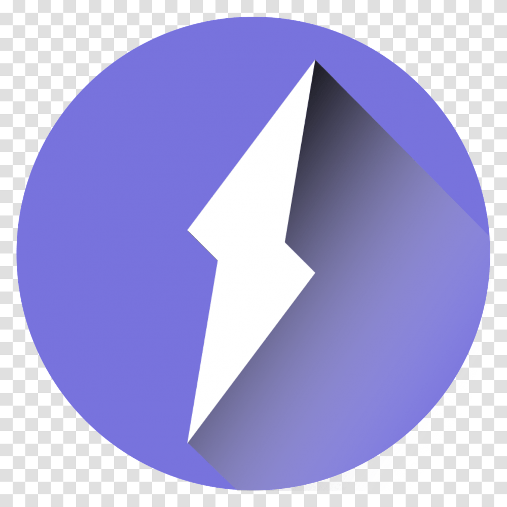 Lightning Icon Purple Icon, Triangle, Symbol, Balloon, Lamp Transparent Png