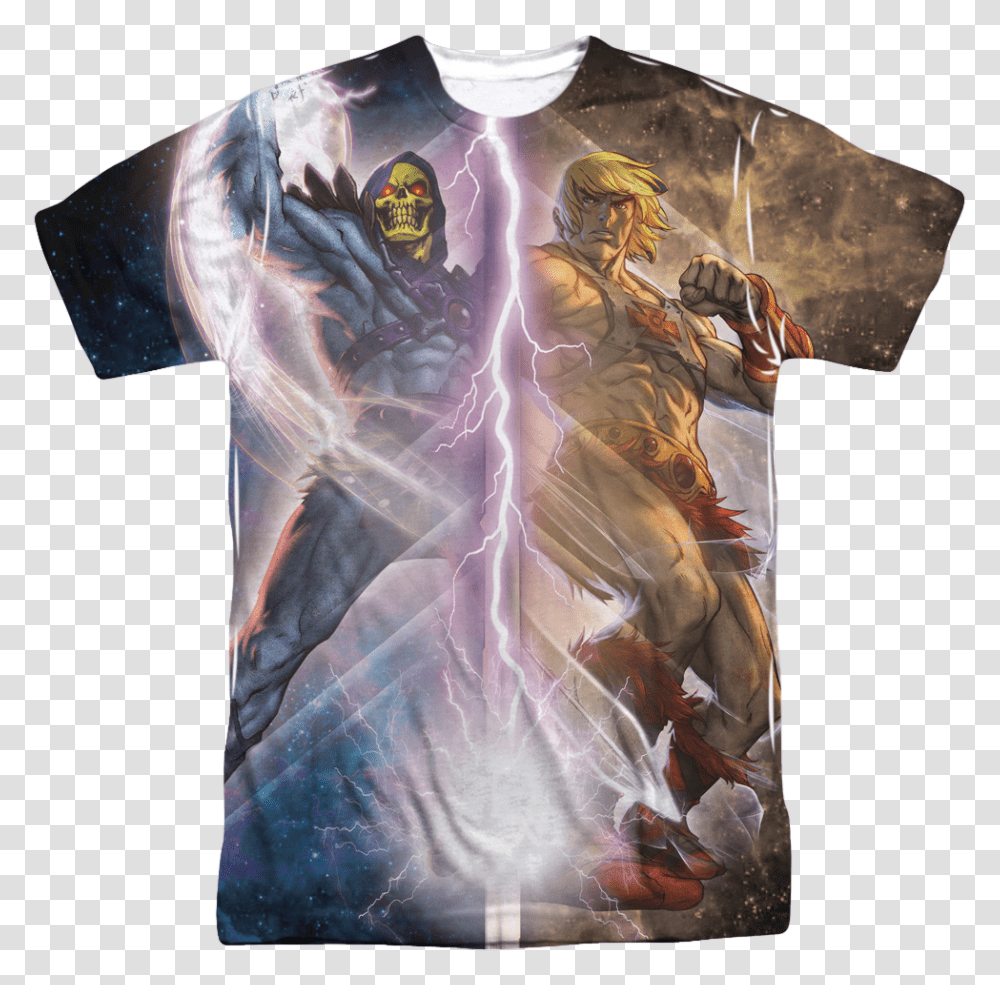 Lightning Masters Of The Universe Shirt Cool He Man T Shirt, Apparel, Dye, T-Shirt Transparent Png