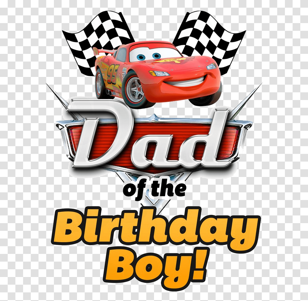 Lightning Mcqueen 95 Car Logo Clipart Free On Cars Dad Birthday Boy, Advertisement, Poster, Flyer, Paper Transparent Png