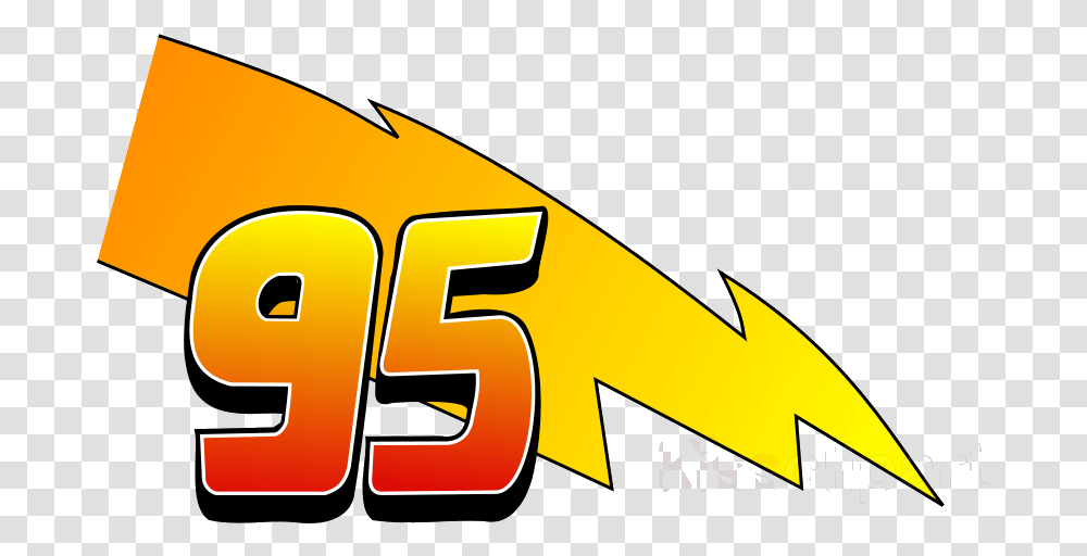 Lightning Mcqueen 95 Logo Clipart Clip Art Lightning Mcqueen 95 Logo, Number, Trademark Transparent Png