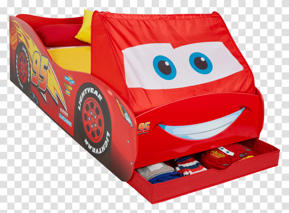 Lightning Mcqueen Bed, Inflatable, Couch, Furniture, Vehicle Transparent Png