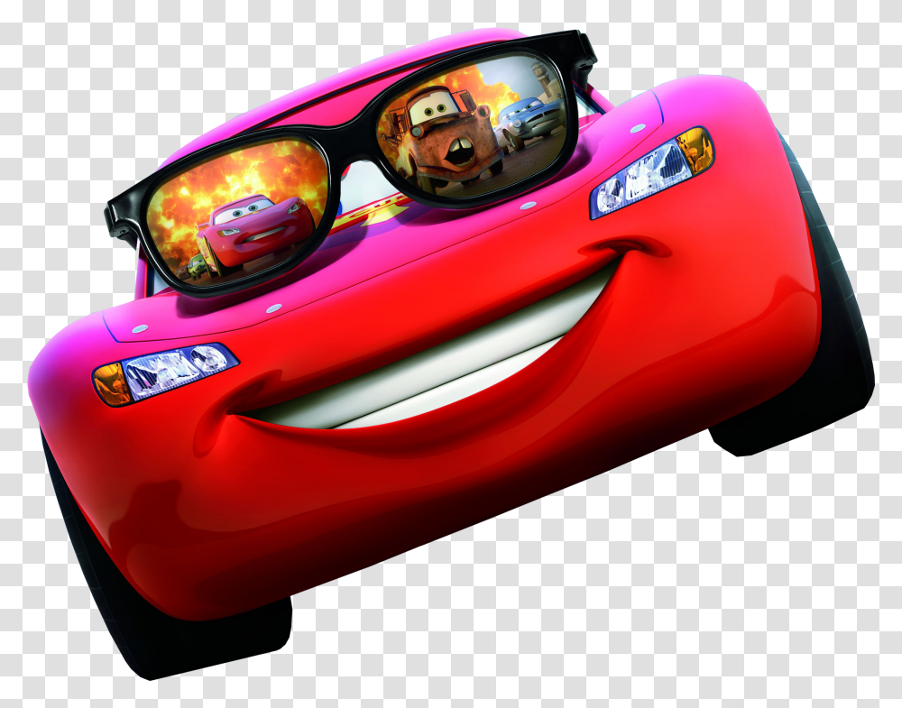 Lightning Mcqueen Cars 2 Film Poster Disney Pixar Cars Lightning Mcqueen, Vehicle, Transportation, Sports Car, Sunglasses Transparent Png