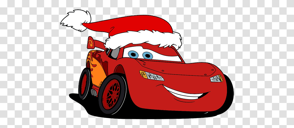 Lightning Mcqueen Christmas Clipart Disney Cars Christmas Clipart, Vehicle, Transportation, Sports Car, Spoke Transparent Png