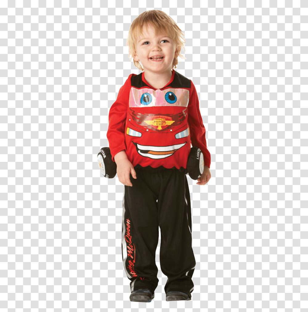 Lightning Mcqueen Costume For Kids, Person, Sleeve, Sweatshirt Transparent Png