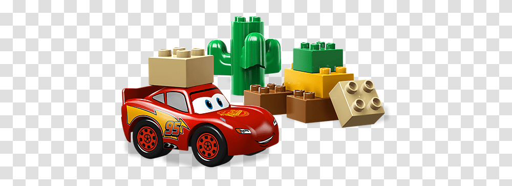 Lightning Mcqueen Lego Duplo 5813 Cars Lightning Mcqueen Lego 5813, Toy, Vehicle, Transportation, Automobile Transparent Png