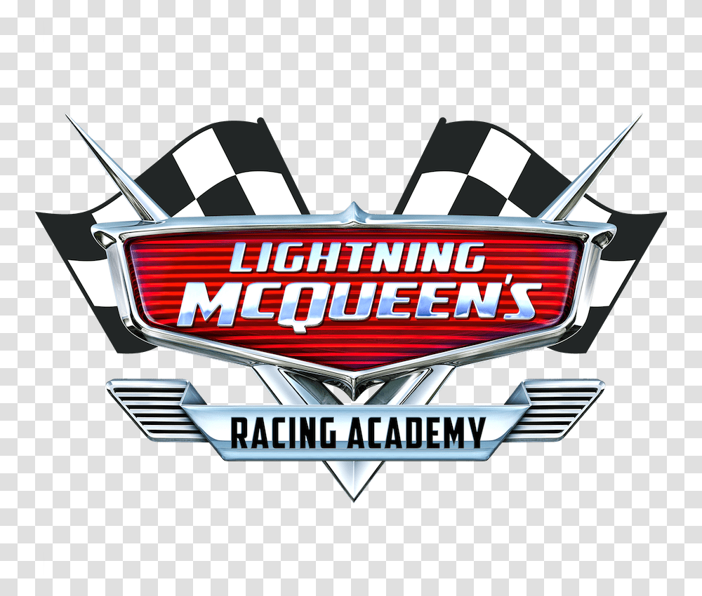 Lightning Mcqueen Racing Academy Logo, Trademark, Emblem, Metropolis Transparent Png