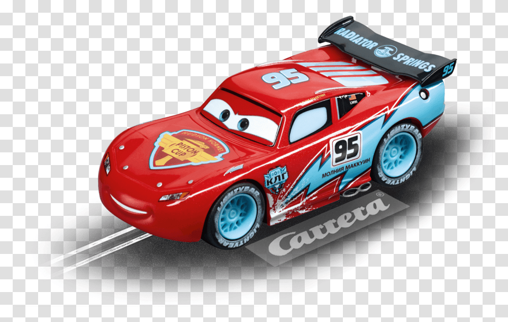 Lightning Mcqueen Slot Car, Race Car, Sports Car, Vehicle, Transportation Transparent Png