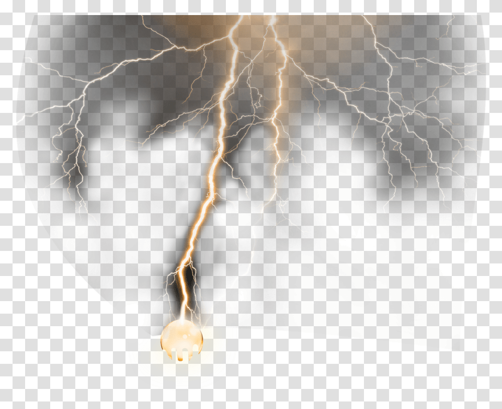 Lightning, Nature, Outdoors, Thunderstorm, Bonfire Transparent Png