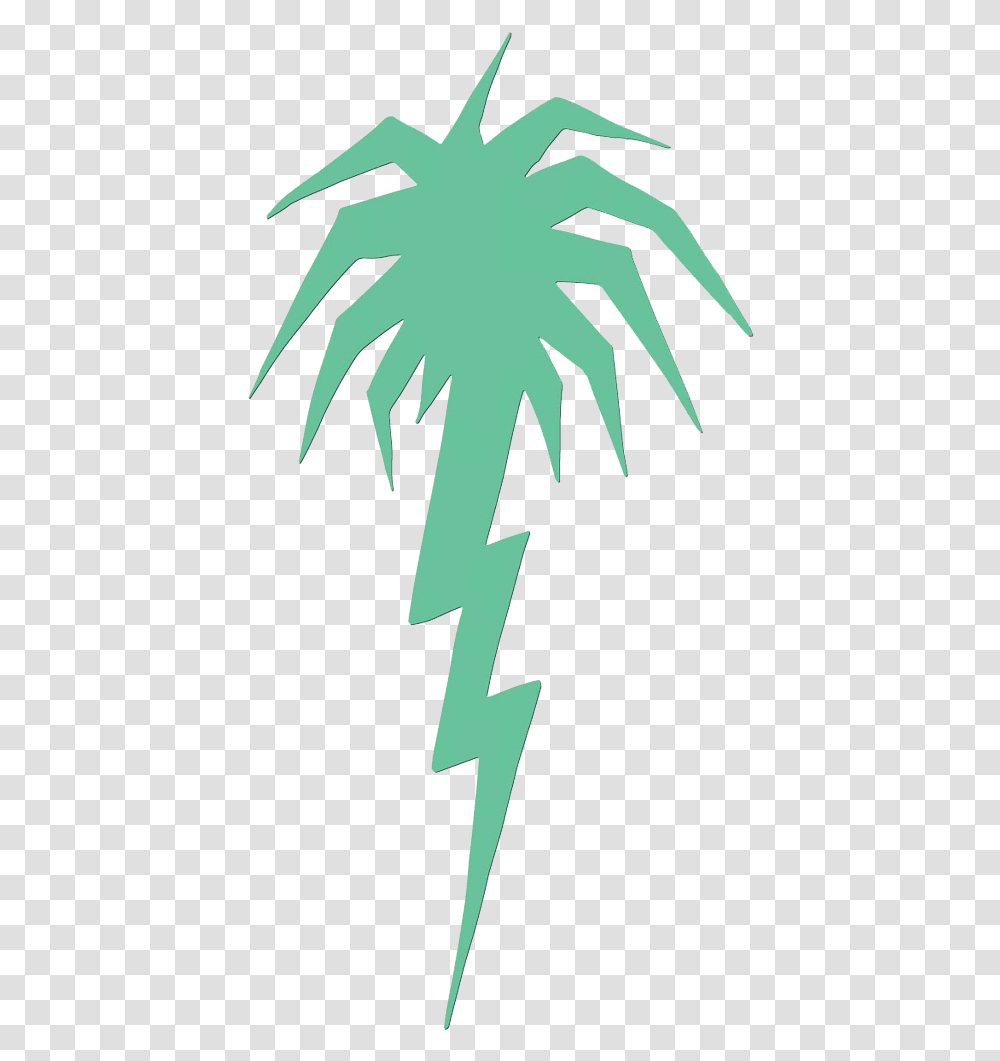 Lightning Palm Tree Capita Spring Break Slush Slasher 2018, Plant, Green, Leaf, Poster Transparent Png