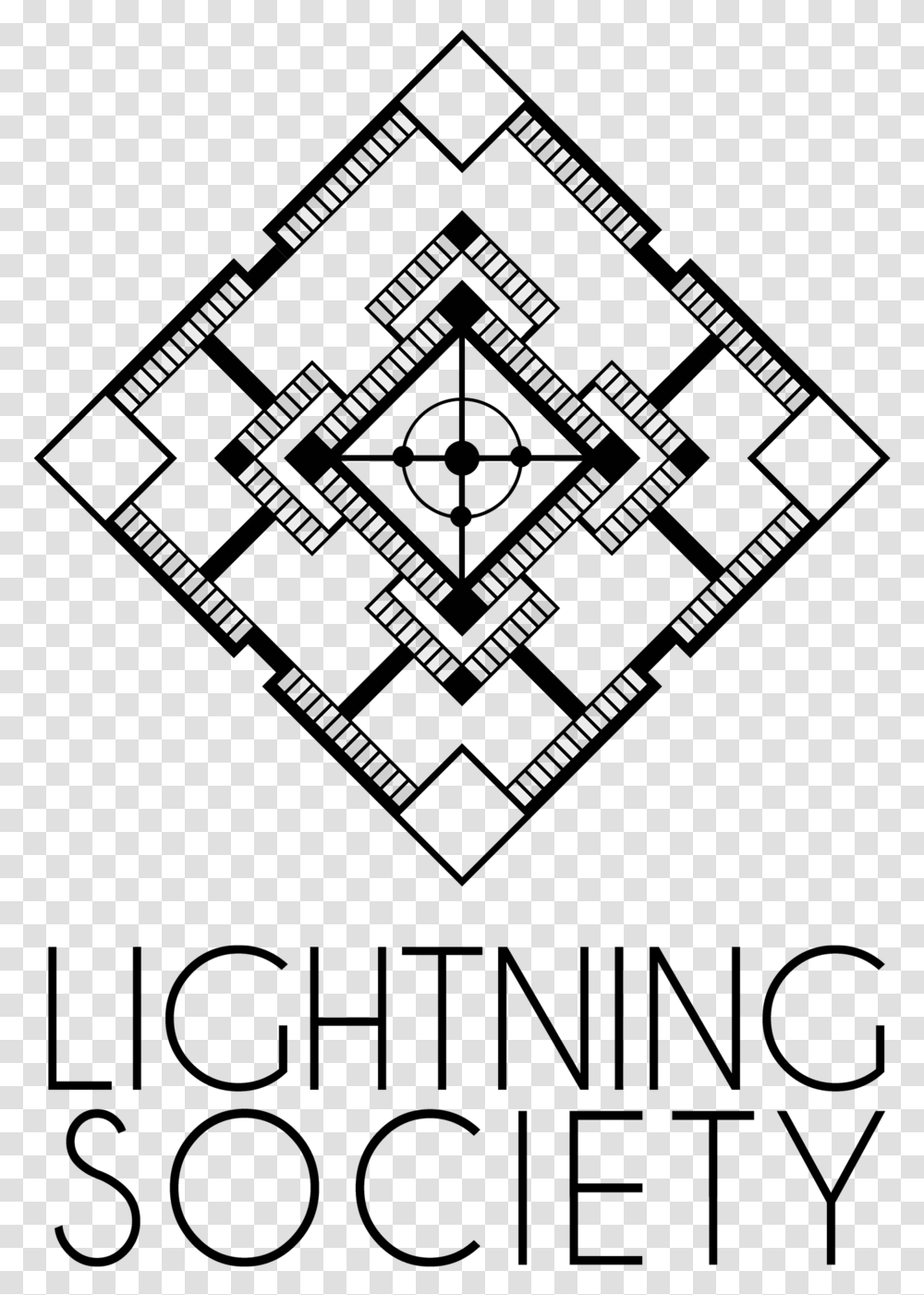 Lightning Society Logo 1500 Black 2 Lightning Society Logo Nyc, Maze, Labyrinth, Pac Man Transparent Png