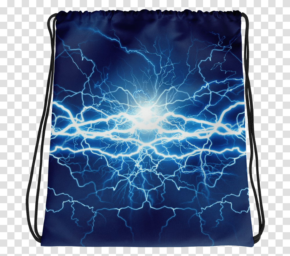 Lightning Strike Drawstring Bag, Nature, Rug, Outdoors, Storm Transparent Png