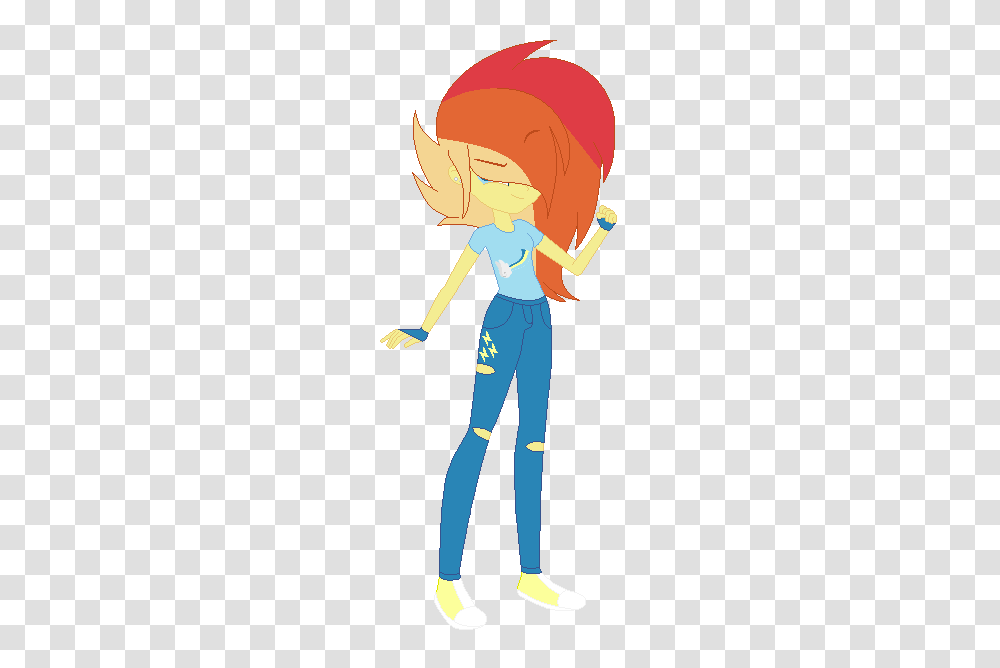 Lightning Strike Eqg, Person, Cleaning, Outdoors, Pants Transparent Png