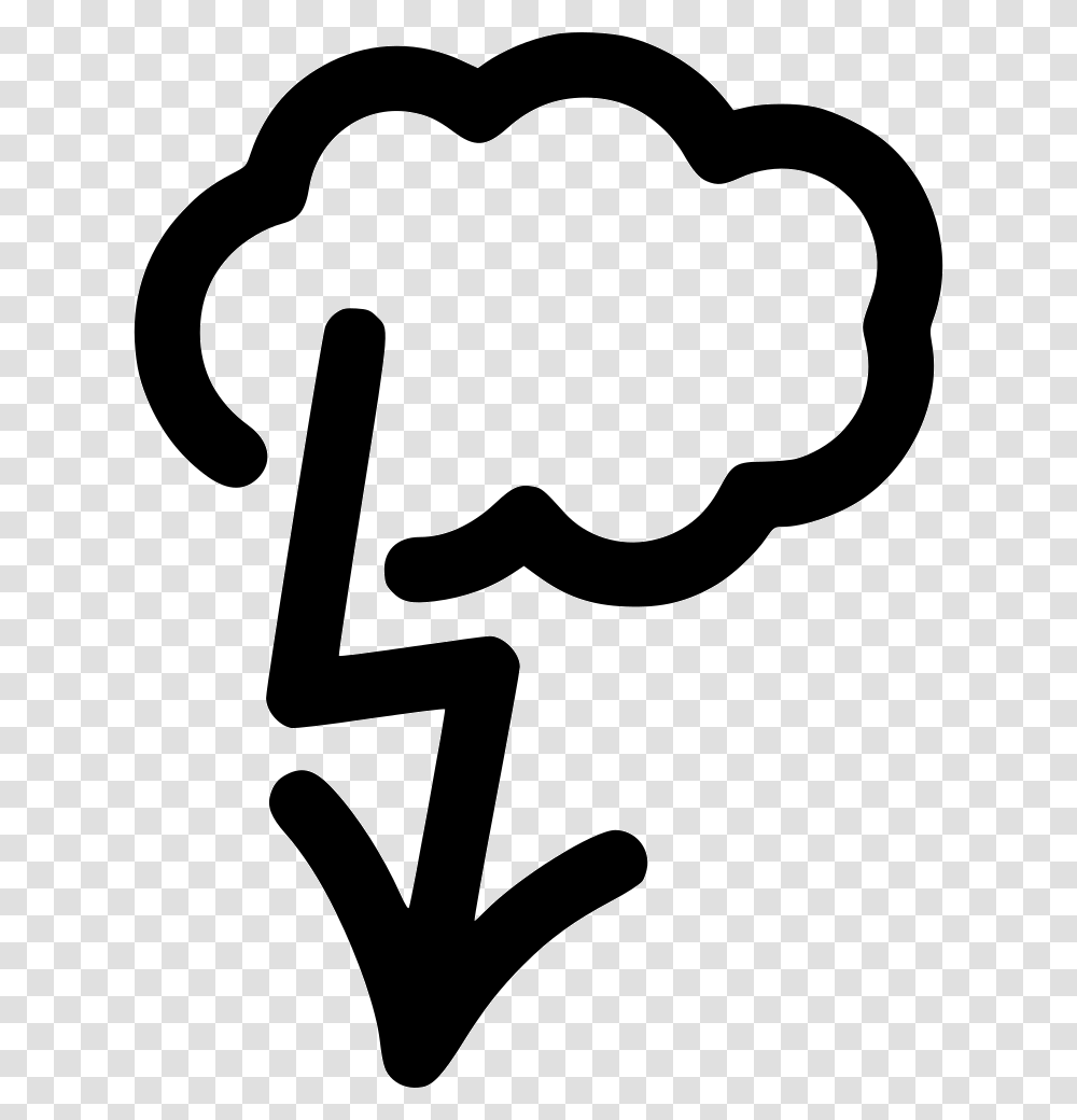 Lightning Strike Icon Free Download, Stencil, Number Transparent Png