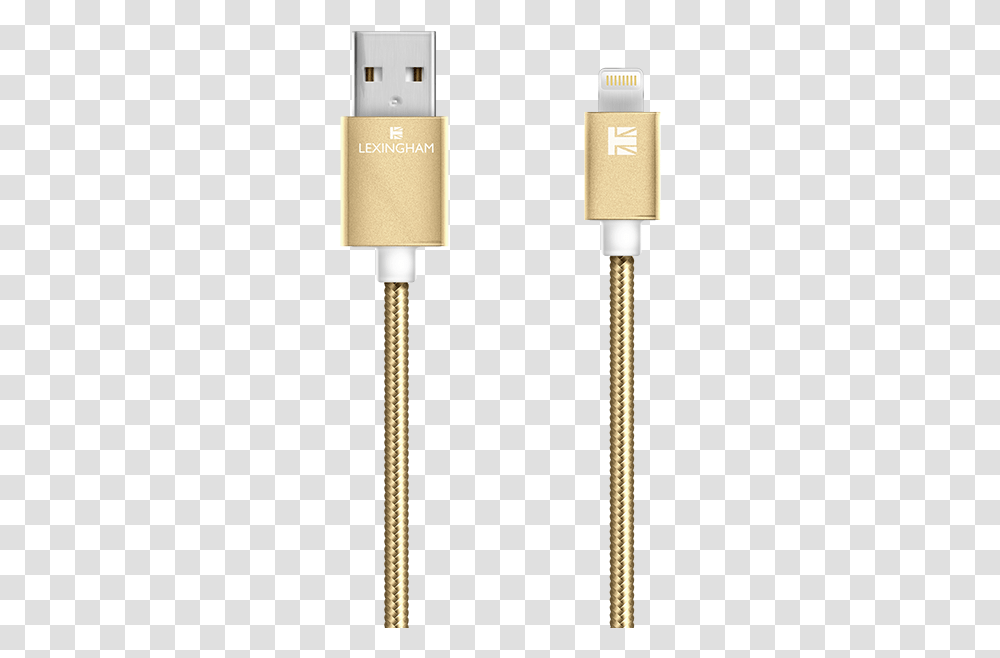 Lightning Sync Charge Cable Gold 5740 Lexingham Usb Cable, Adapter Transparent Png