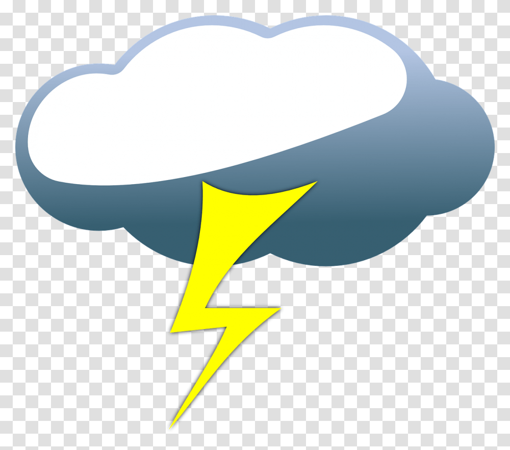 Lightning With Clouds Clipart, Nature, Outdoors, Axe, Aircraft Transparent Png