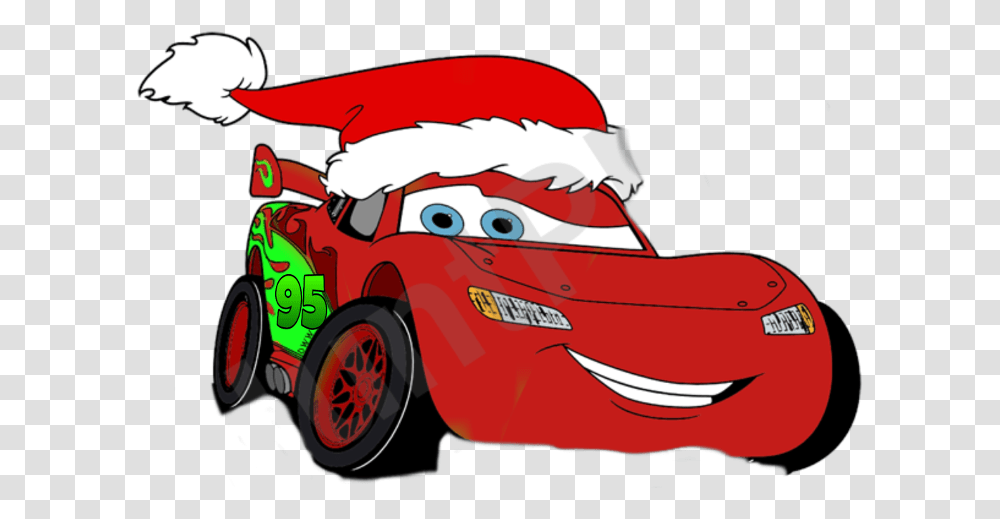 Lightningmcqueen Christmas Freetoedit Colorpaint Disney Cars Christmas Clipart, Vehicle, Transportation, Sports Car, Wheel Transparent Png